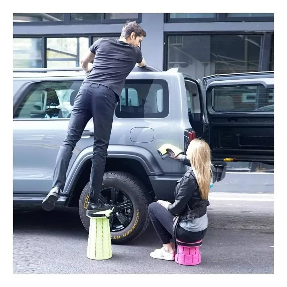 Taburete Plegable Port&aacute;til De Pl&aacute;stico Retr&aacute;ctil image number 2.0