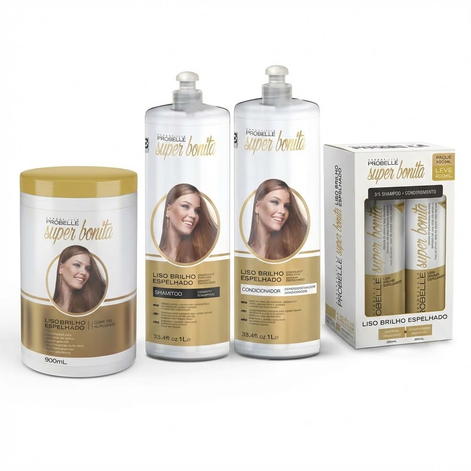 Shampoo Liso Brillo Espejado Probelle 1000ml image number 2.0