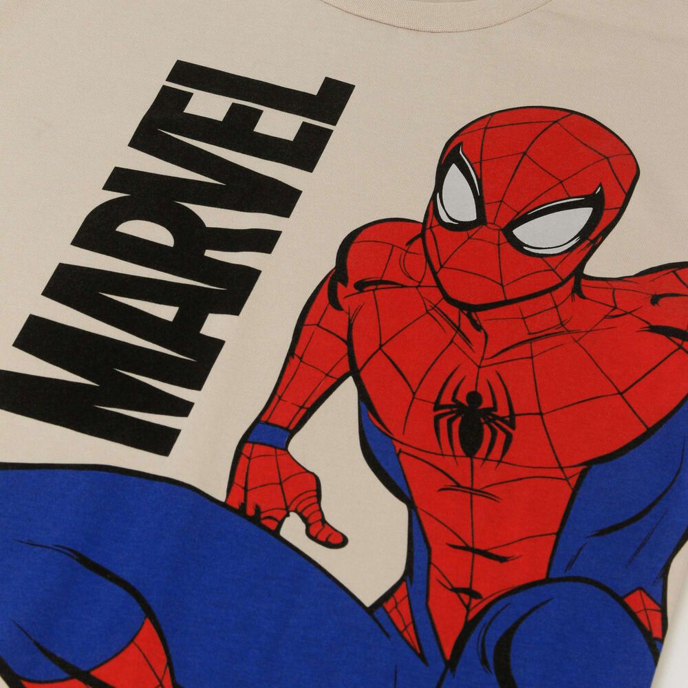 Polera Manga Larga Ni&ntilde;o Spiderman Jump Blanco Marvel image number 2.0