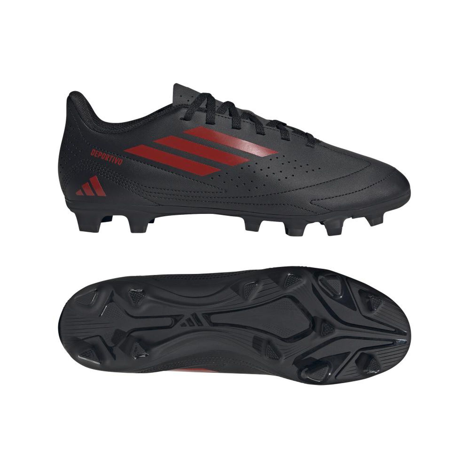 Zapato De F&uacute;tbol Hombre Adidas Deportivo Iii Fxg Negro/rojo image number 8.0