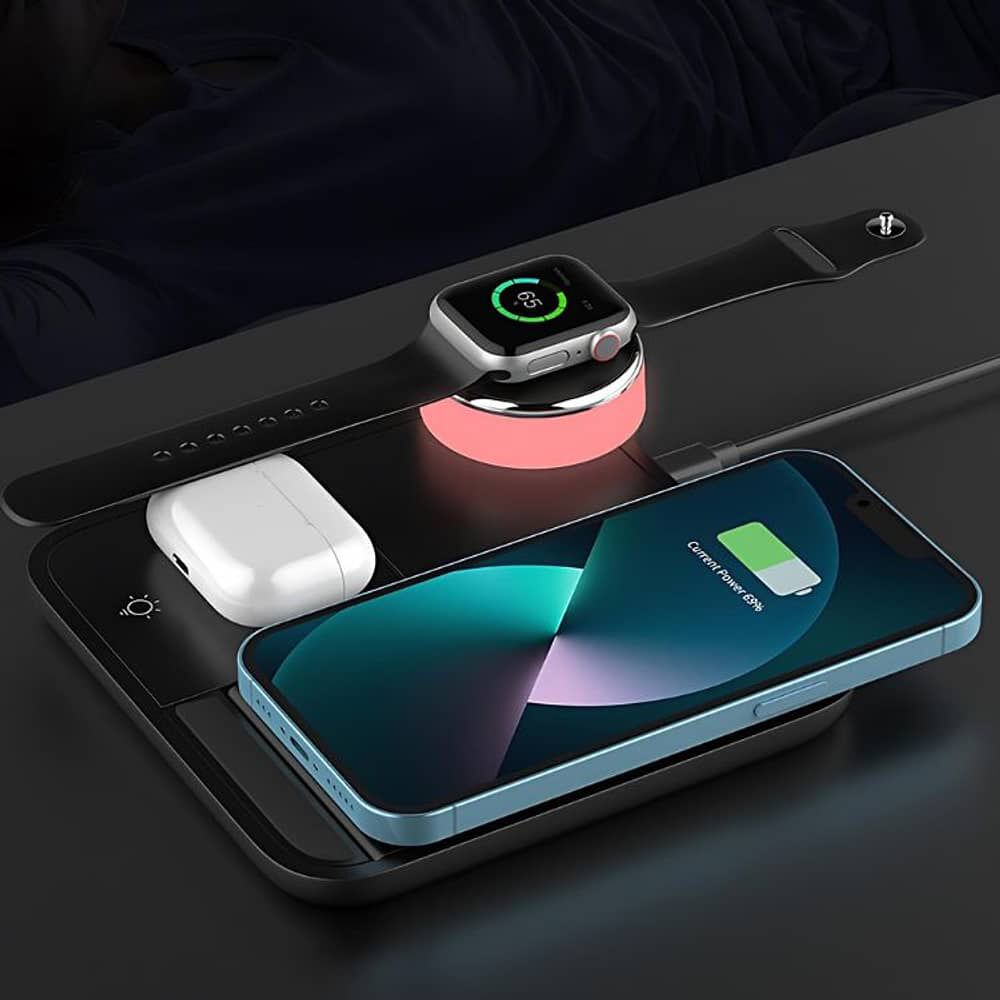 Cargador Inalambrico Universal Para Tel&eacute;fono Reloj Airpods image number 4.0