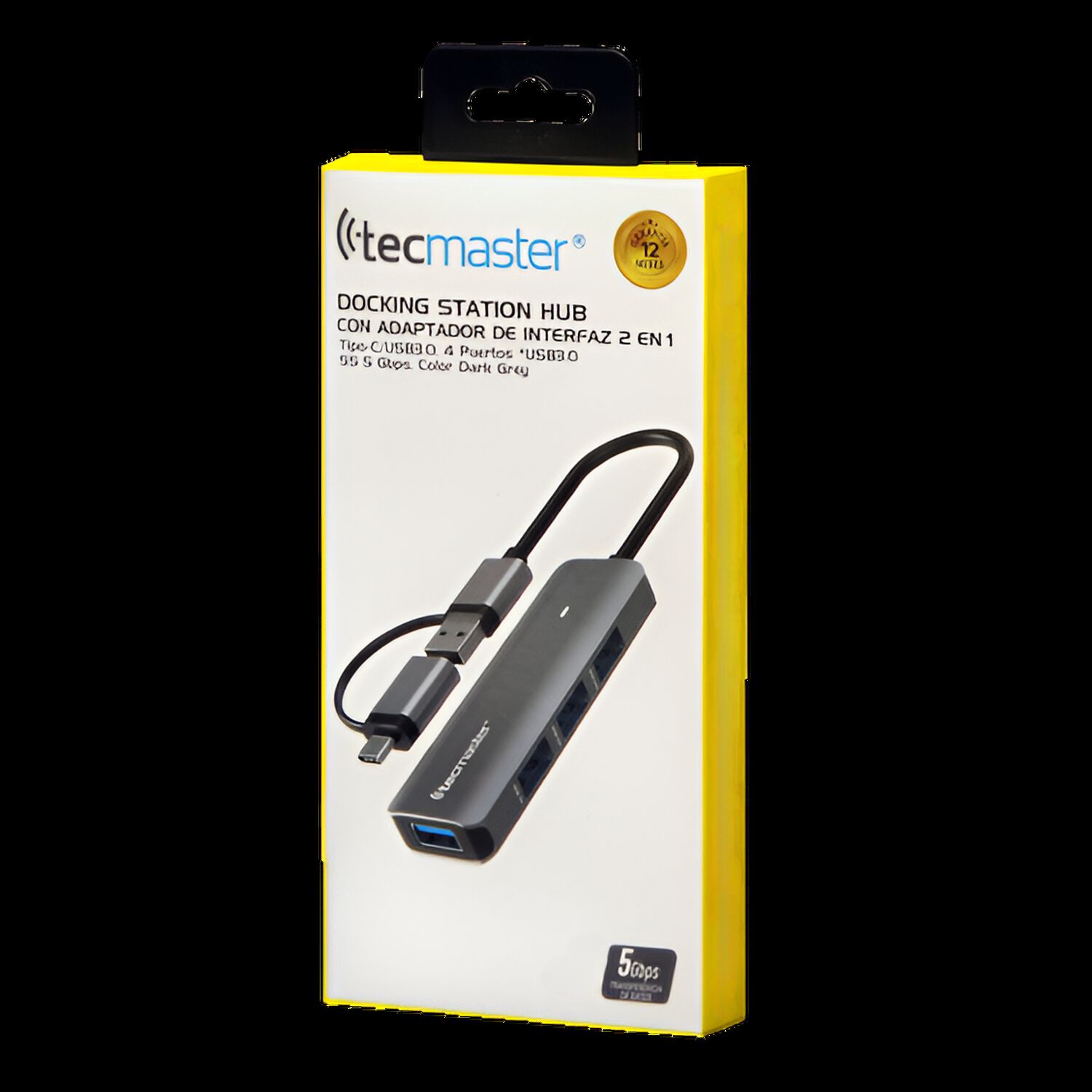 Hub Usb 3.0 + Adaptador Type-c 5 Gbps Tecmaster Tm-100543 image number 4.0