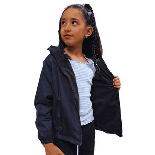 Chaqueta Cortaviento Impermeable Unisex Para Ni&ntilde;os Con Polar