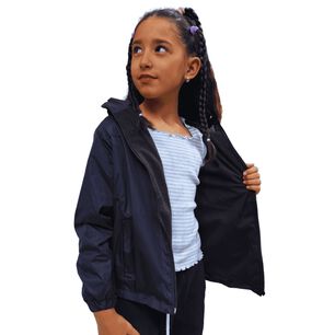 Chaqueta Cortaviento Impermeable Unisex Para Ni&ntilde;os Con Polar
