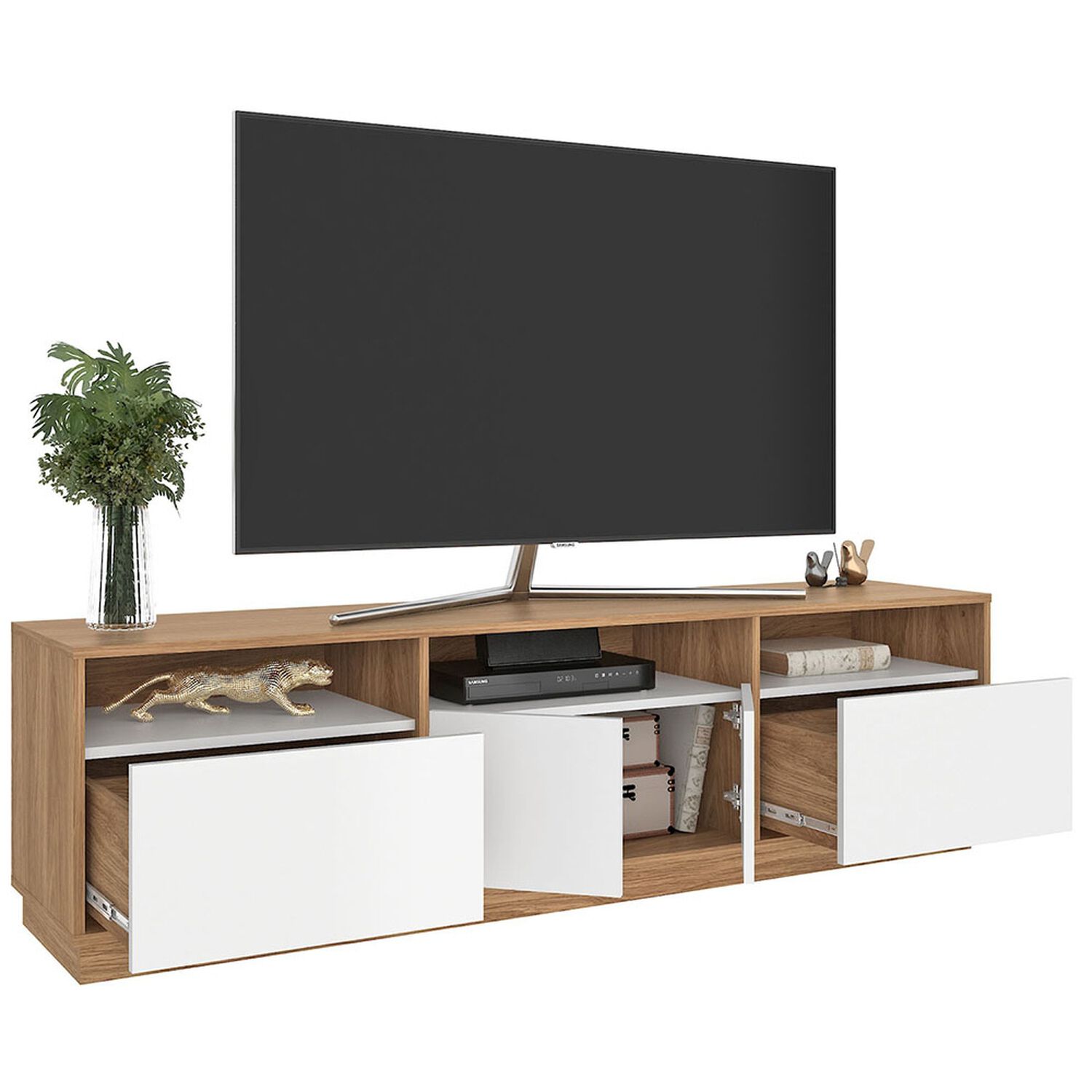 Rack Vekka Home Atlas / 2 Puertas / 2 Cajones image number 2.0