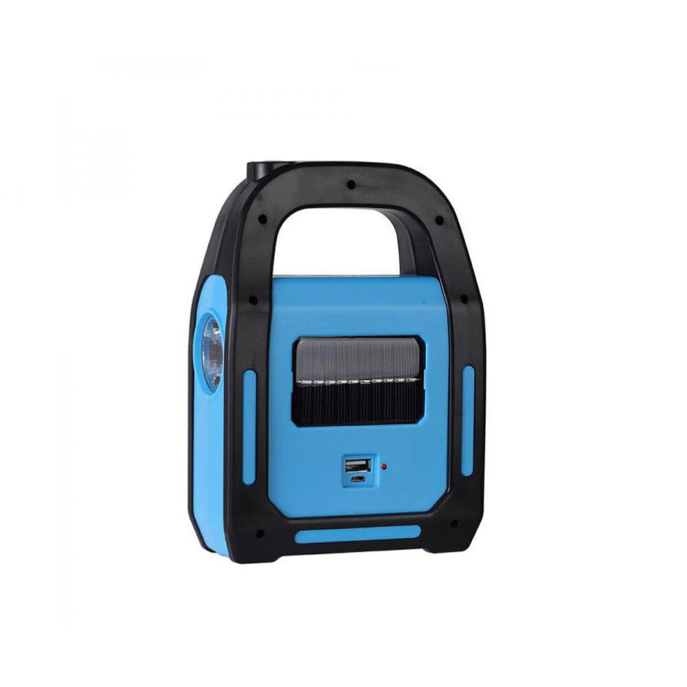 Linterna 3 En 1 Solar Recargable Azul image number 2.0