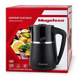 Hervidor El&eacute;ctrico 1.7l Inox 2200w Con Temperatura Ajustable