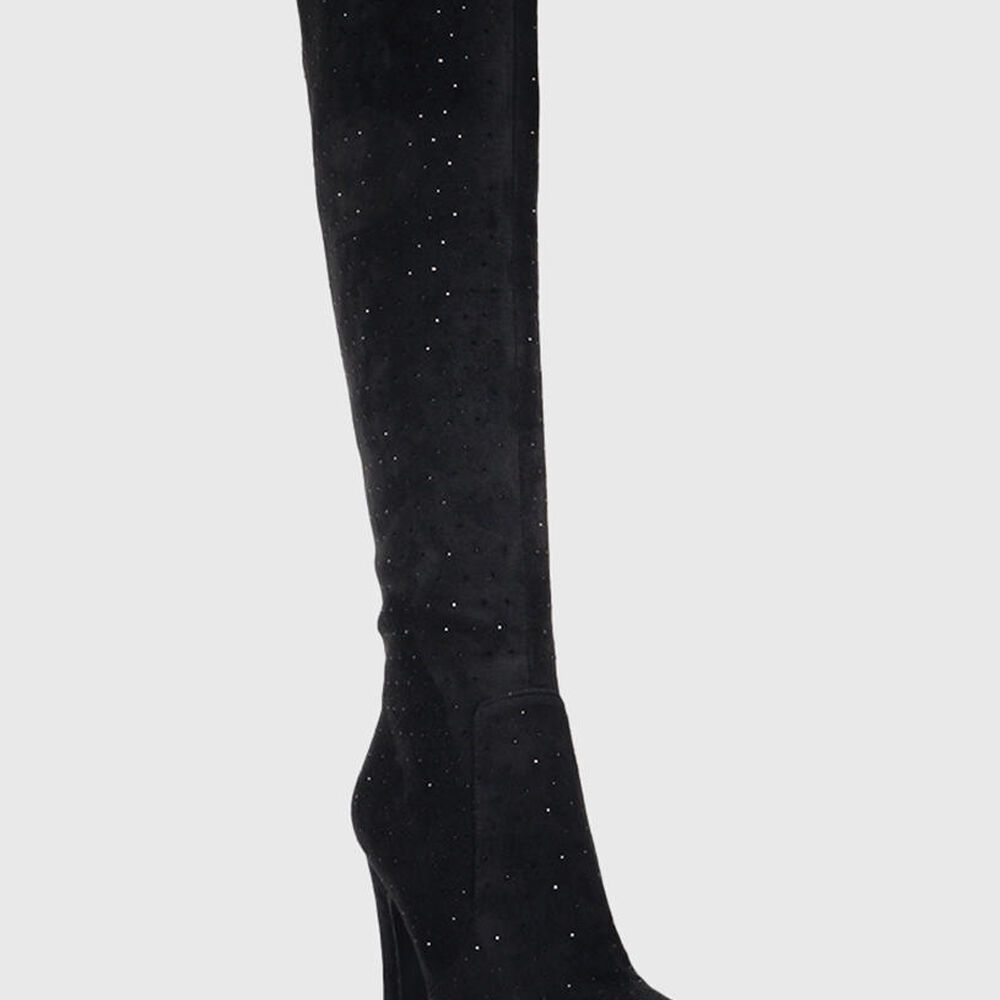 Bota Dalma Negro Con Brillos image number 2.0