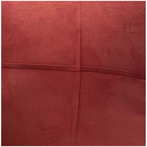 Pack De 02 Fundas De Coj&iacute;n De Semicuero Sint&eacute;tico 50x50 Cm Burdeo