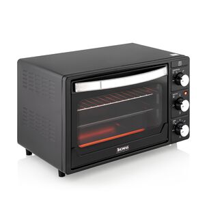 Horno El&eacute;ctrico De Mesa Thomas 25 Litros 1500w Con Grill, 2 Bandejas Y Timer 120 Minutos Negro