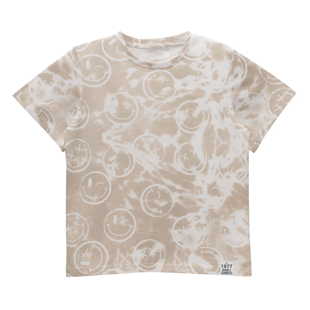 Polera Manga Corta Niño Bubblegummers Olivo Gris image number 0.0