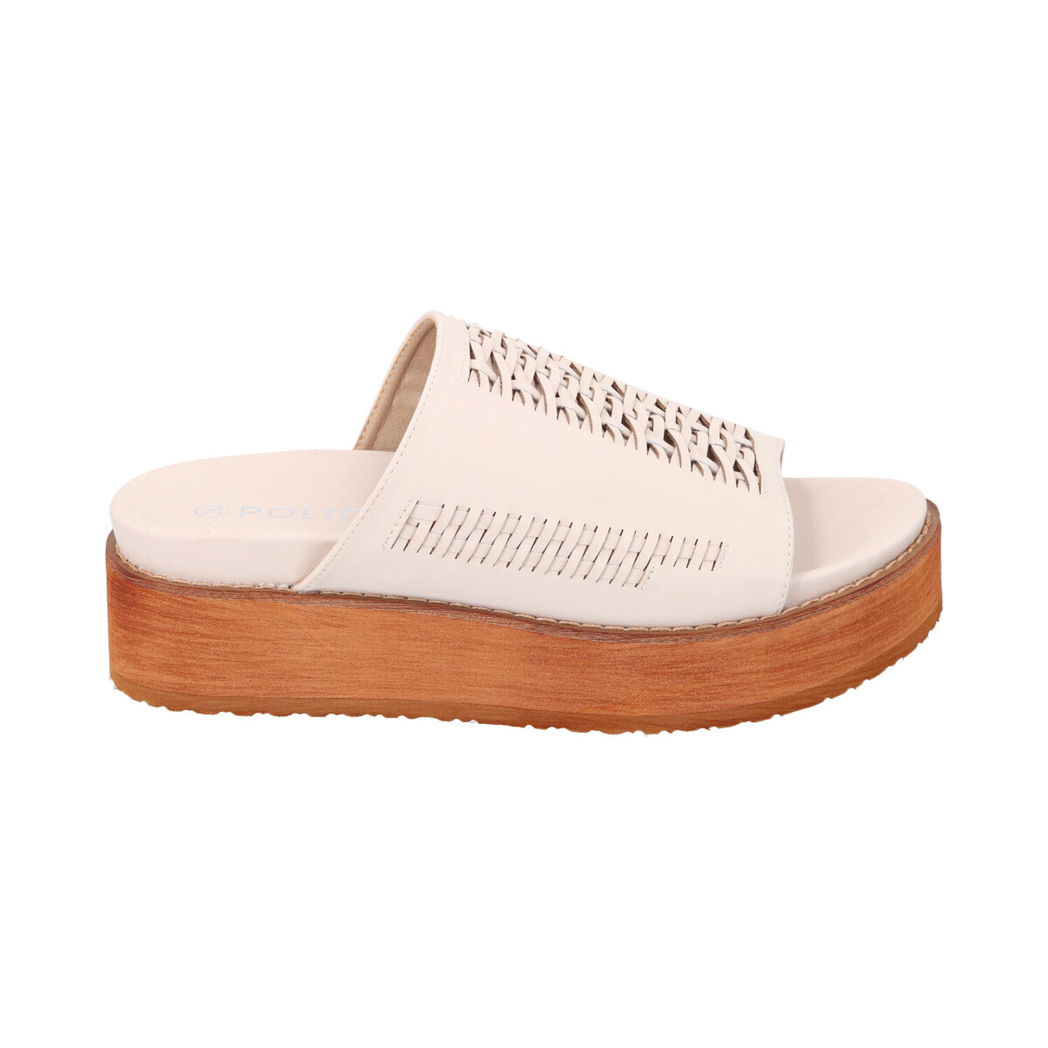 Sandalia Mujer Beige Plataforma Kika Police image number 0.0