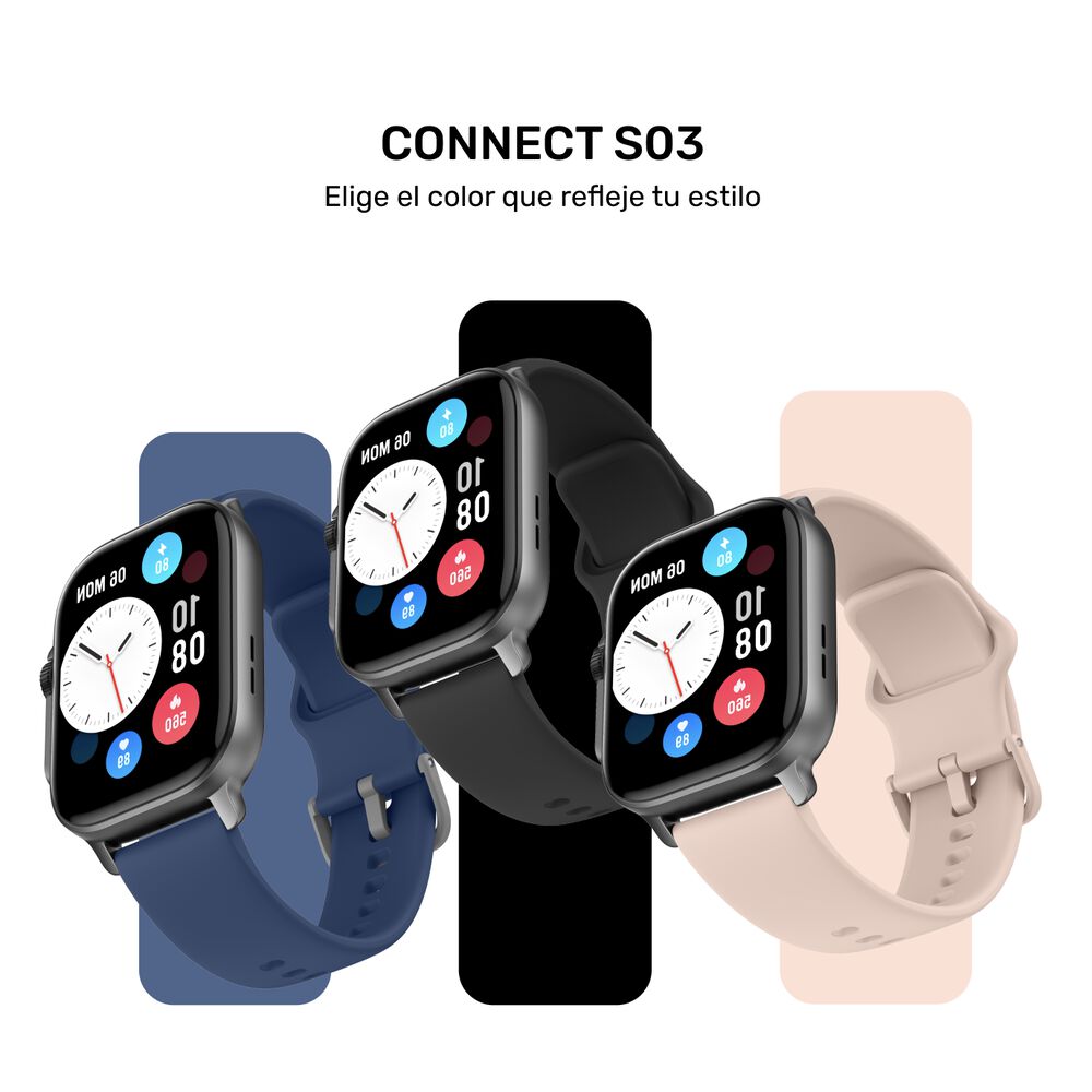 Reloj Smartwatch Lhotse Connect S03 42mm Black image number 8.0