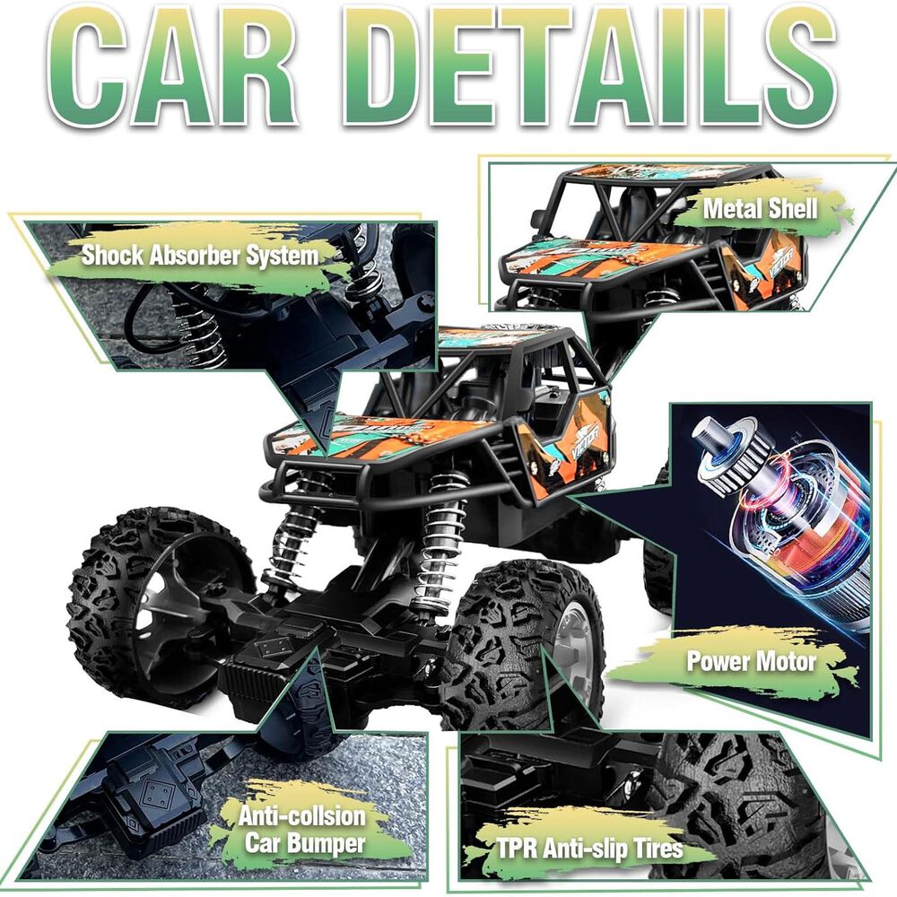 Auto Camioneta 4x4 Rally Control Remoto Todo Terreno Juguete image number 5.0