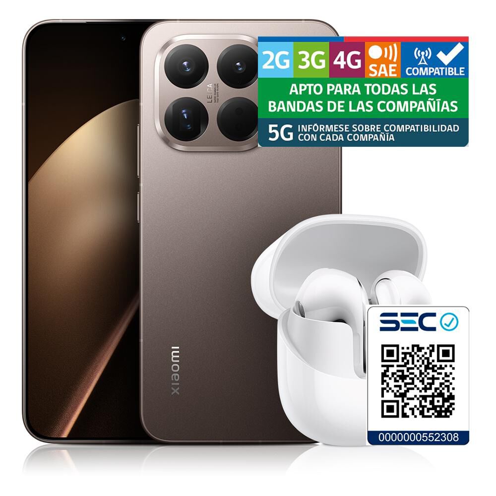 Smartphone Xiaomi 15T Pro / 5G / 512 GB / Mocha Gold / Liberado + Xiaomi Buds 5 image number 4.0