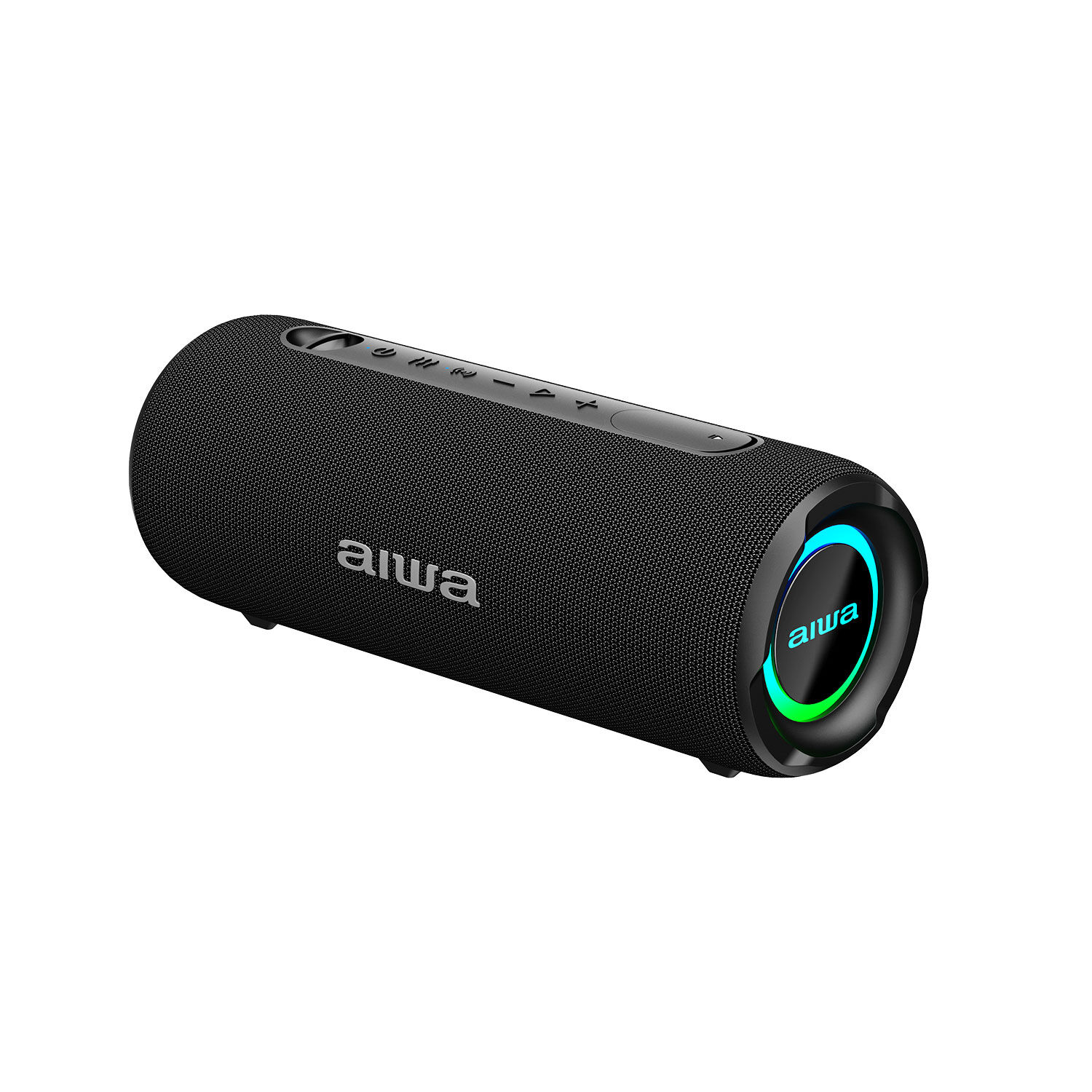 Parlante Port&aacute;til Inal&aacute;mbrico Bluetooth 15w Impermeable Tws Aiwa Aw-q260 Negro image number 2.0