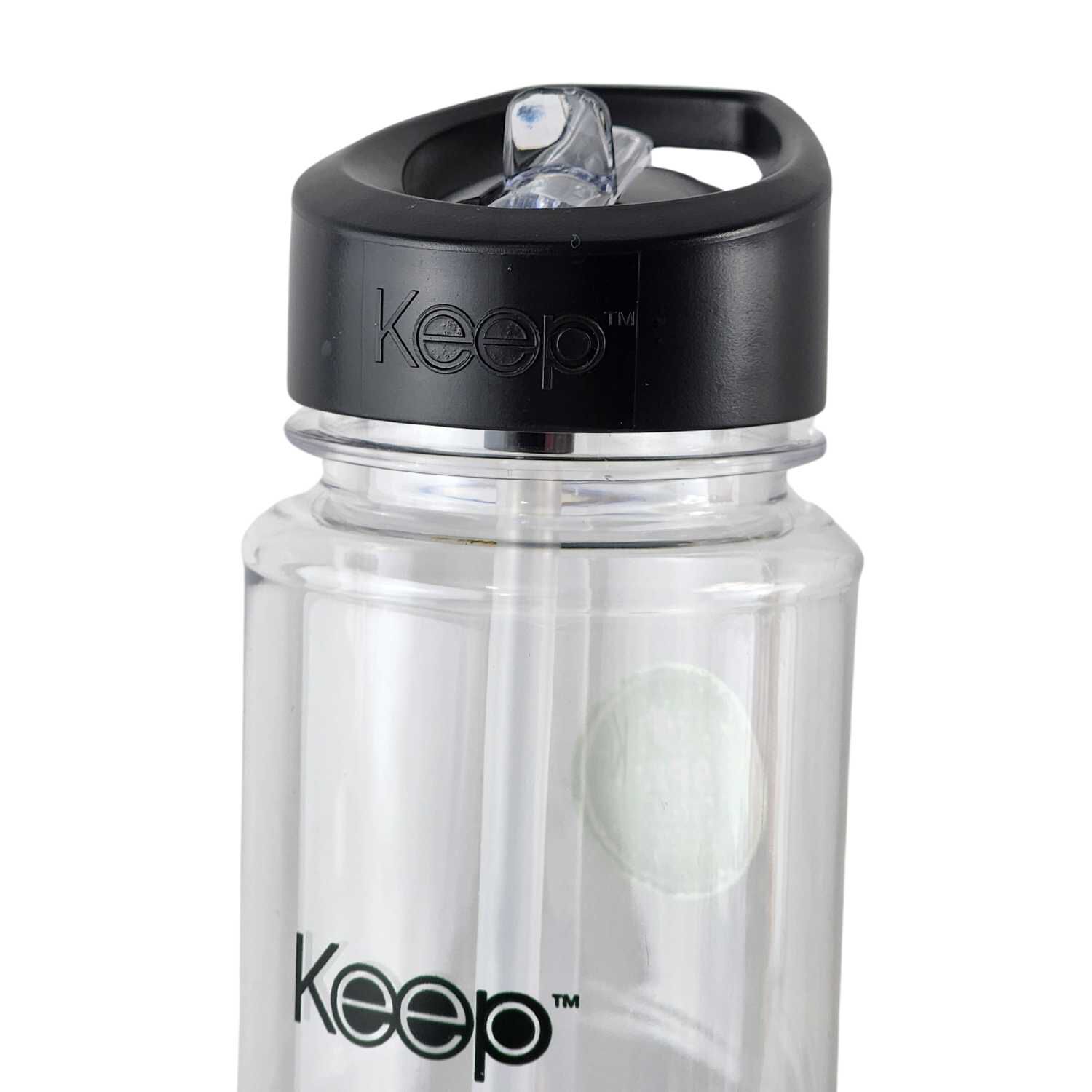 Botella Keep Bandas Colores 750ml Agua Bebidas Negro image number 4.0