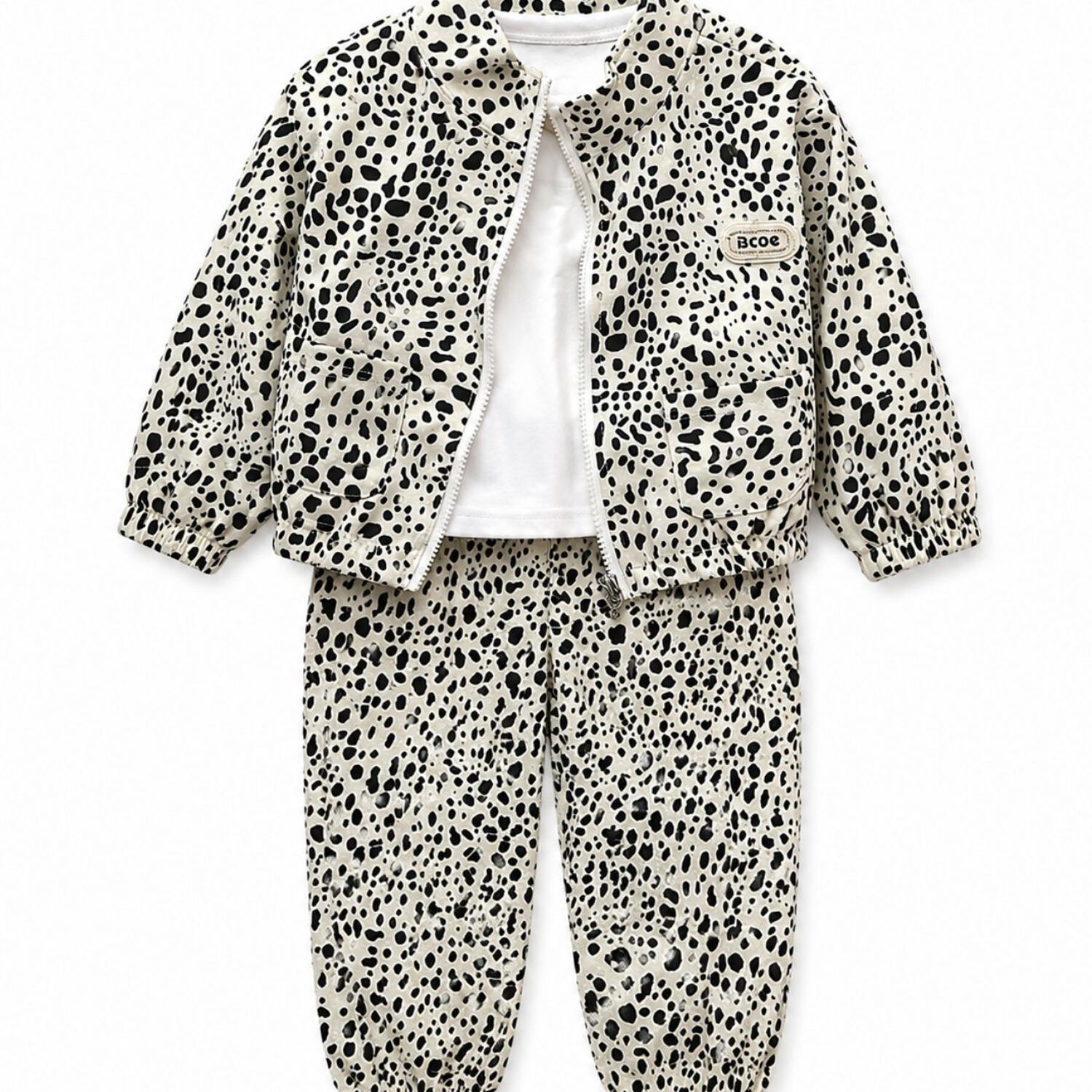 Conjunto Buzo Ni&ntilde;a Animal Print Leopardo Con Chaqueta image number 3.0