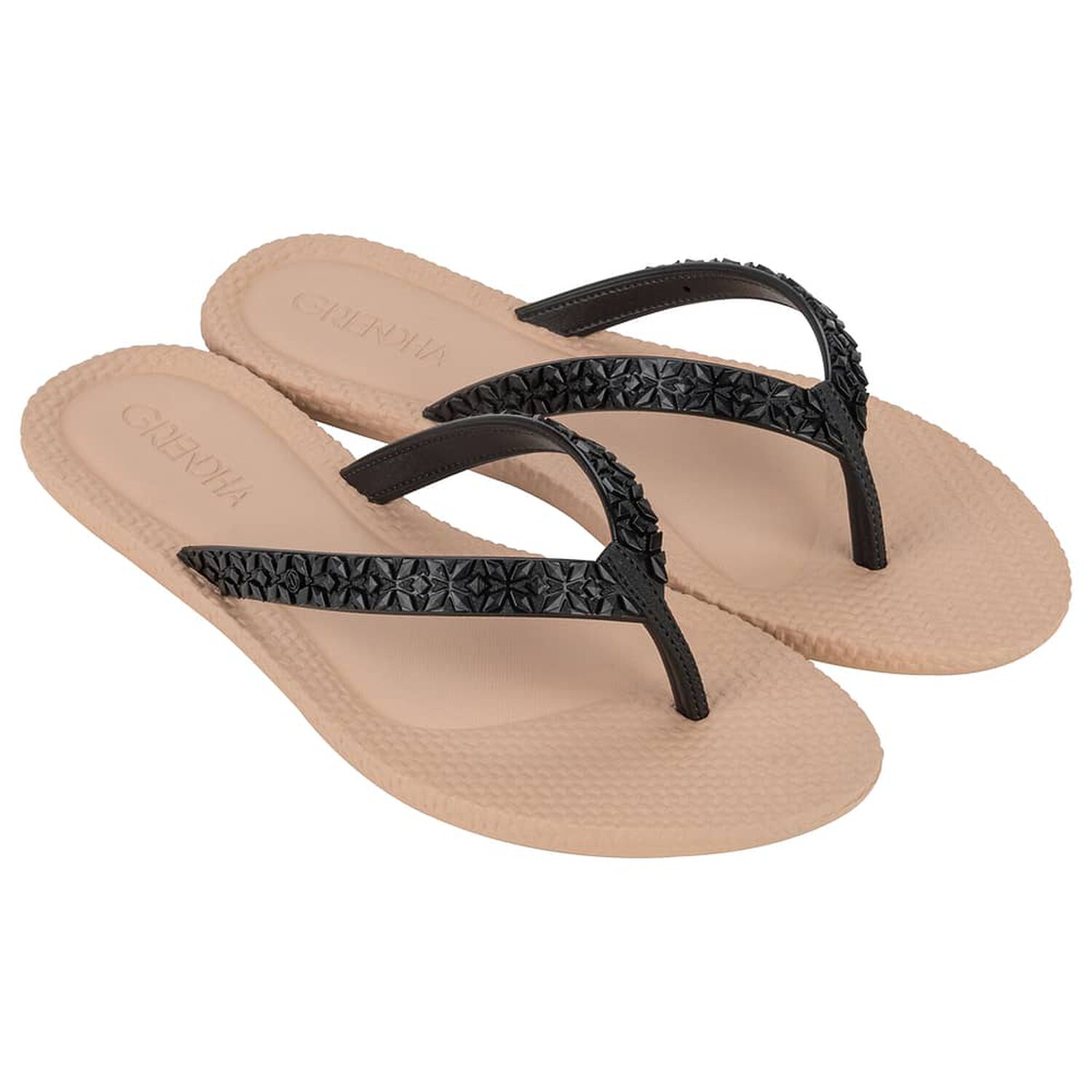 Sandalia Mujer Negro/beige Every Day Grendha image number 0.0