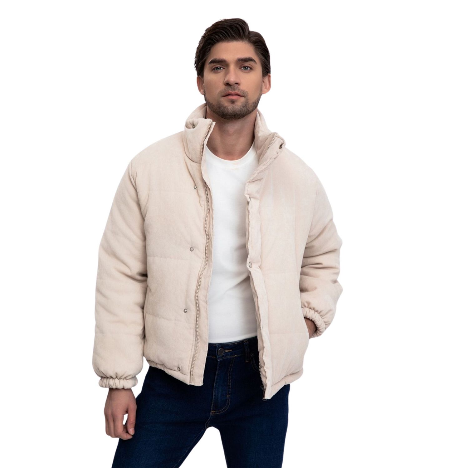 Chaqueta Cotele Parka Forrada Infinity Hombre image number 0.0