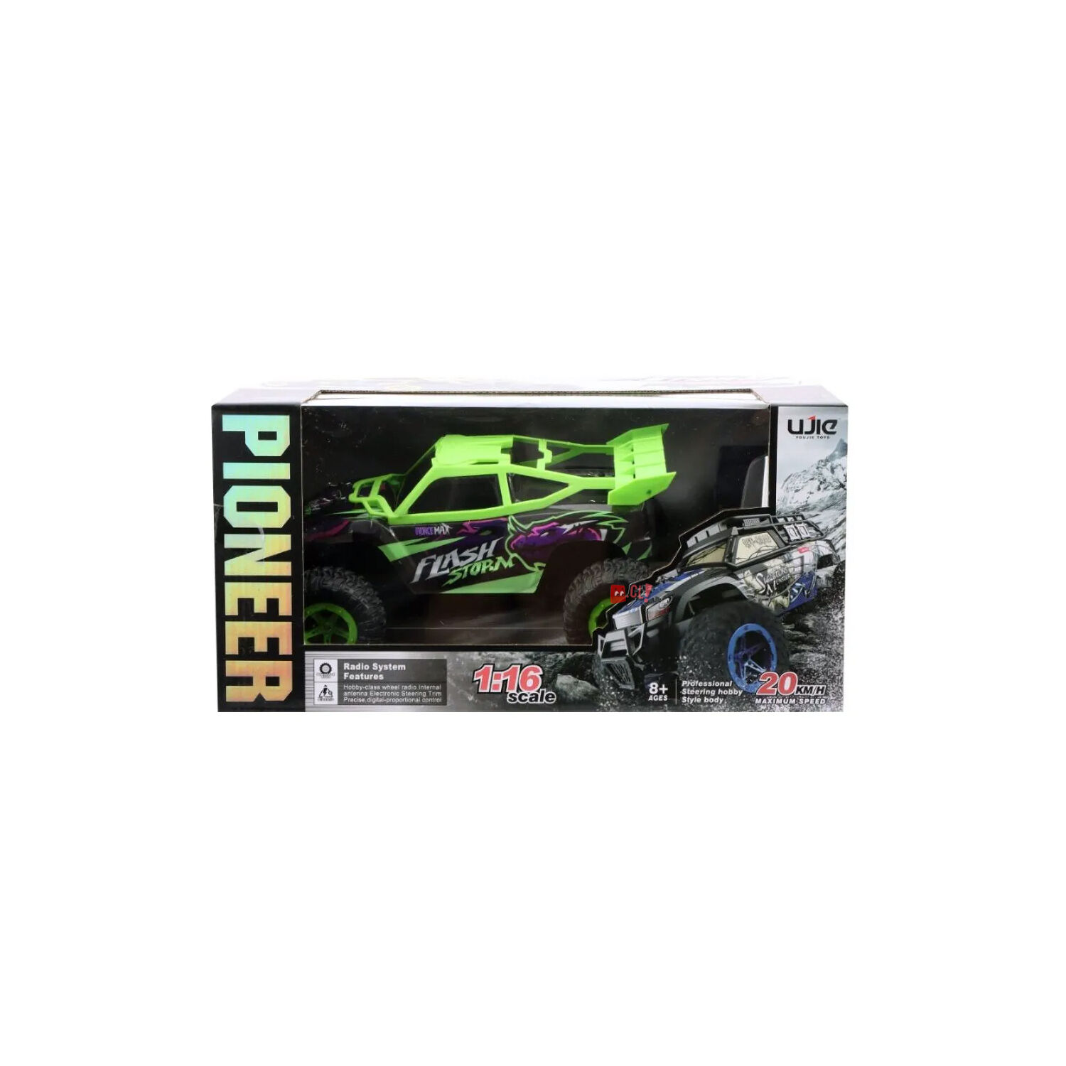 Jeep A Control Remoto 1:16 Recargable 20k/h Verde - Ps image number 3.0