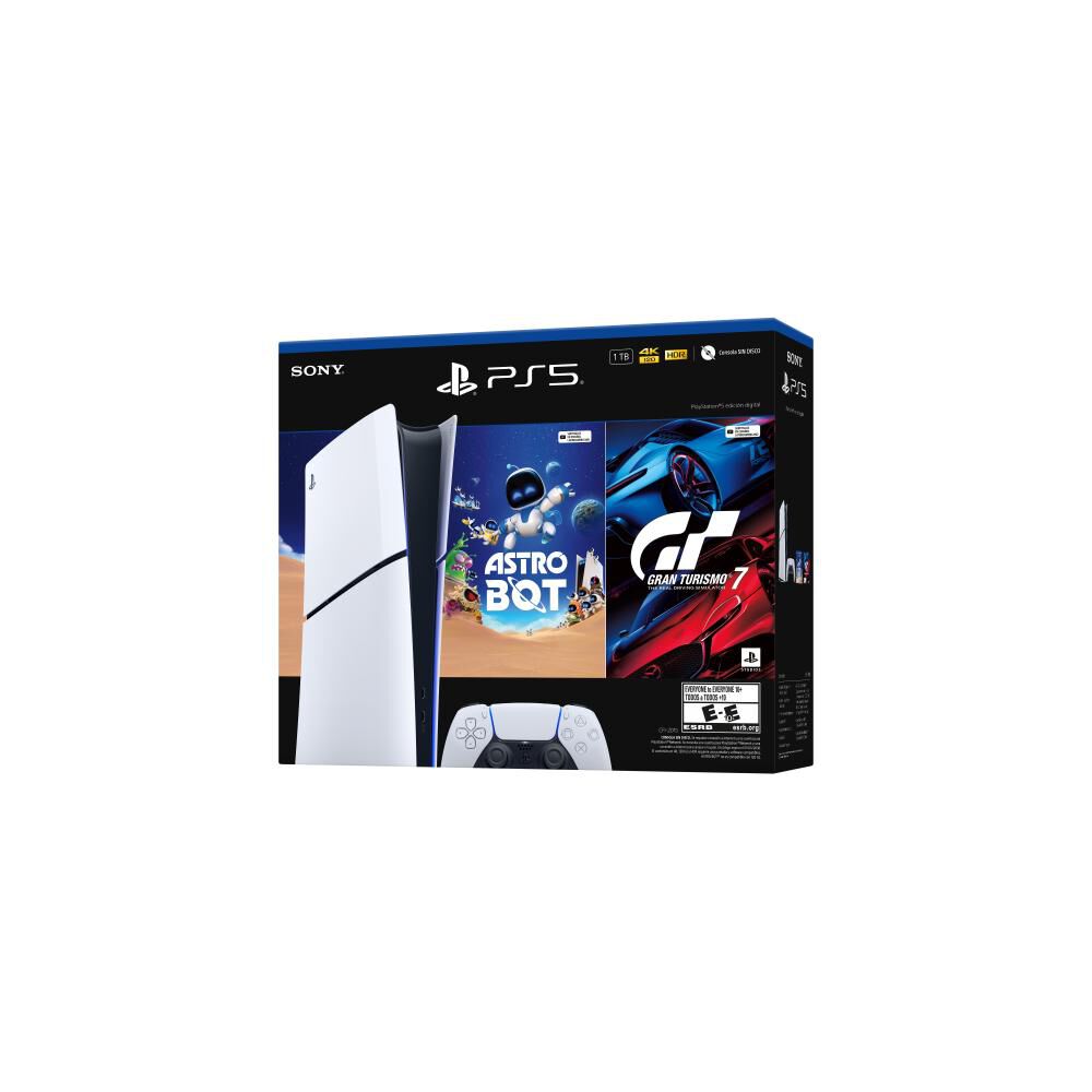 Consola PS5 Edición Digital + Juego Astro Bot + Juego Gran Turismo 7 image number 3.0