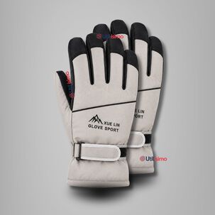 Guantes Para Moto Impermeables Gris Touchscreen Antideslizantes T&eacute;rmicos