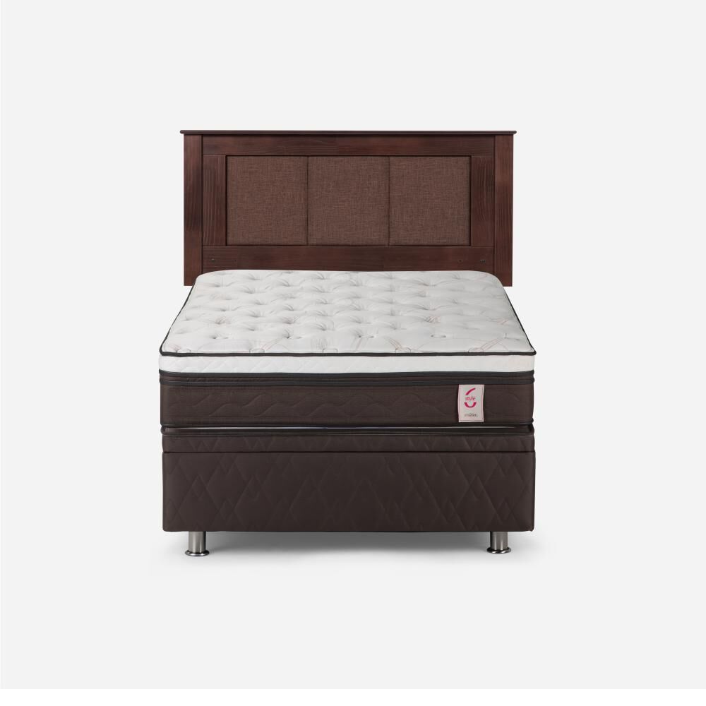 Cama Baúl Rosen New Style 6 / 1 Plaza / Base Normal + Respaldo Rachel image number 0.0