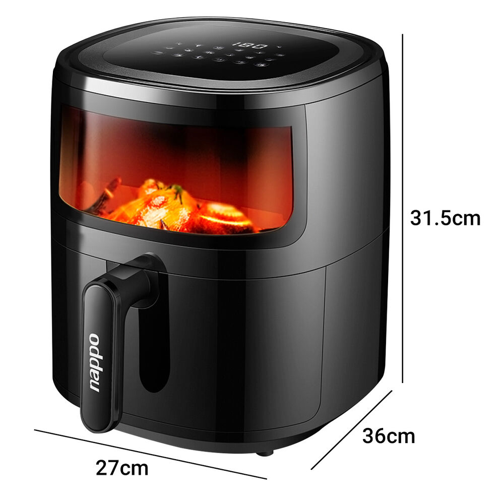 Freidora De Aire Digital Nappo 5.7 Litros Visor Luz 1500w image number 1.0