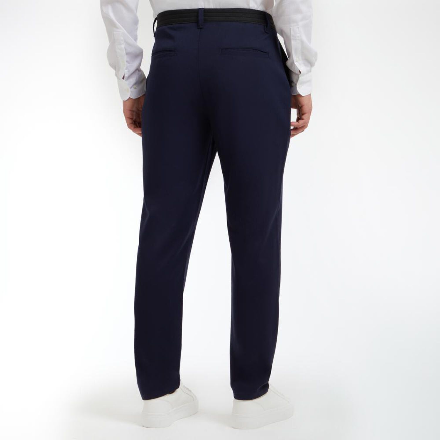 Pantal&oacute;n De Vestir Tiro Medio Slim Fit Hombre Az Black image number 3.0