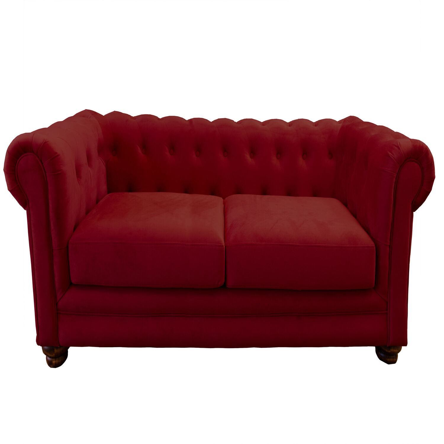 Sofa Florencia 3 Cuerpos Tela Velvet Burdeo image number 0.0