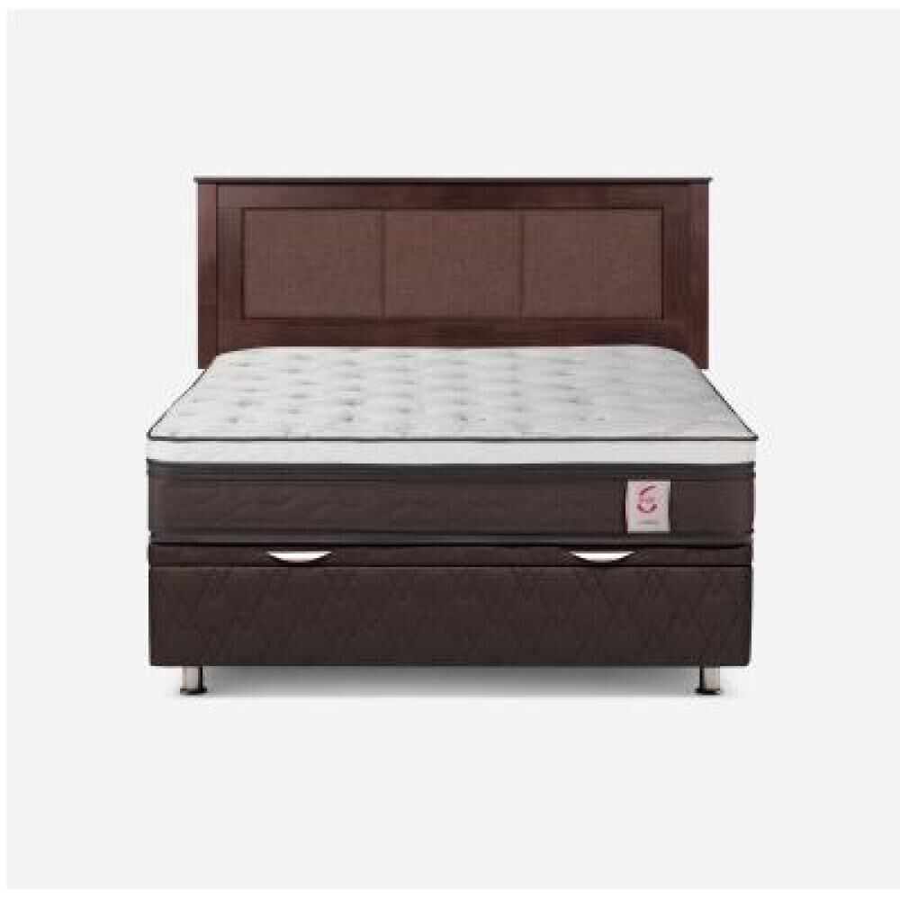Cama Ba&uacute;l Rosen New Style 6 / 2 Plazas / Base Normal + Respaldo image number 5.0