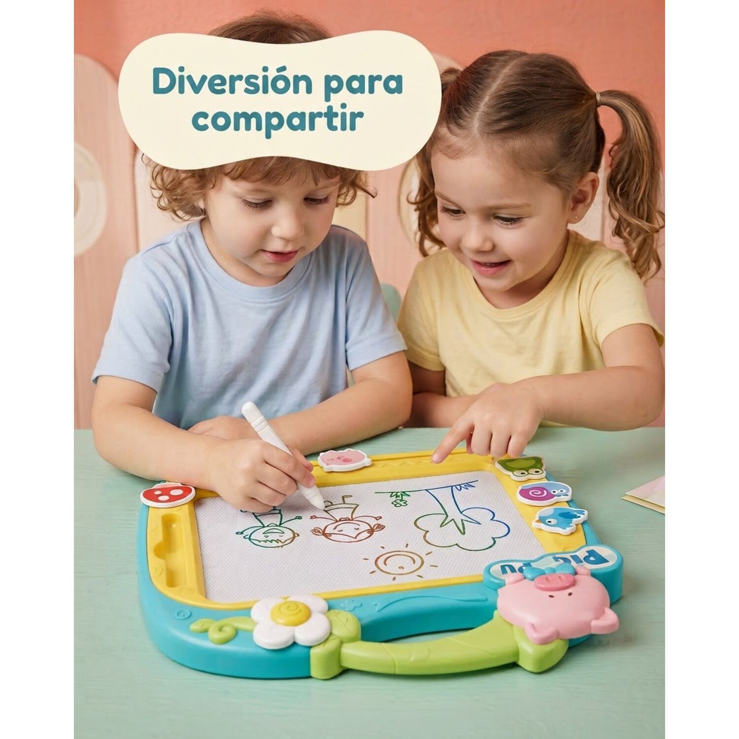 Pizarra Magica Magn&eacute;tica Borrable Para Ni&ntilde;os Ni&ntilde;as Divertida image number 26.0