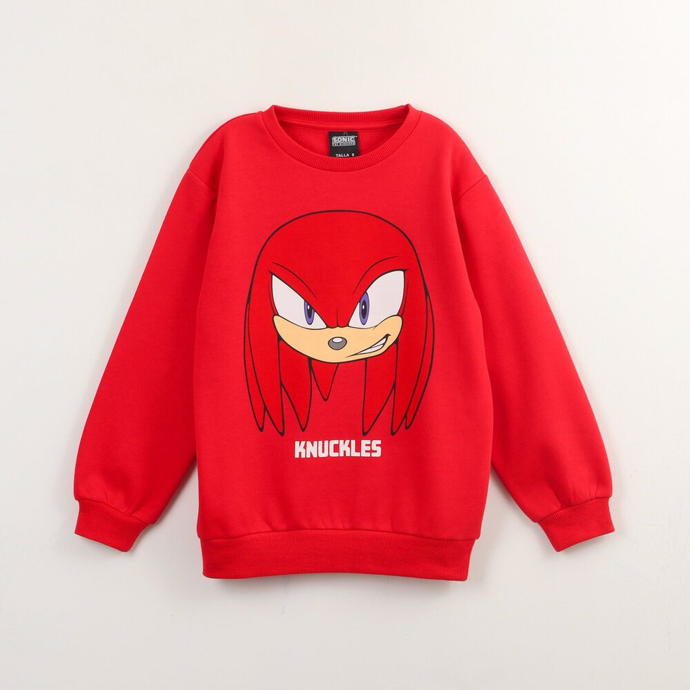 Poler&oacute;n Cerrado Ni&ntilde;o Nuckles Rojo Sonic image number 0.0