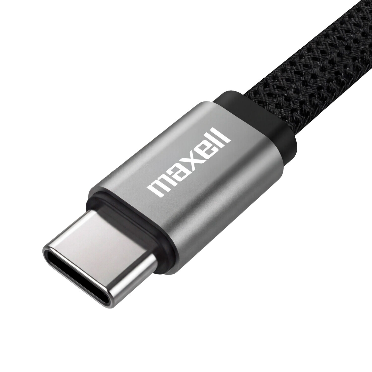Cable Trenzado Magn&eacute;tico 100w Usb C A Usb C Maxell 2 Metros Carga R&aacute;pida Negro image number 2.0