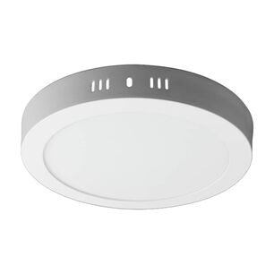 Panel Led Redondo Sobrepuesto De 18w, Luz D&iacute;a 6500k