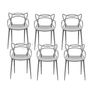 Pack 6 Sillas Master Gris