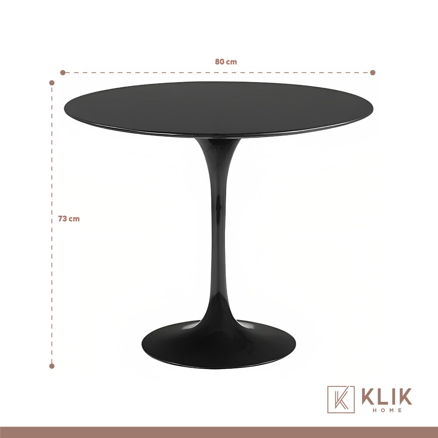 Comedor Mesa Tulip Negra - 4 Sillas Eames Negras image number 4.0