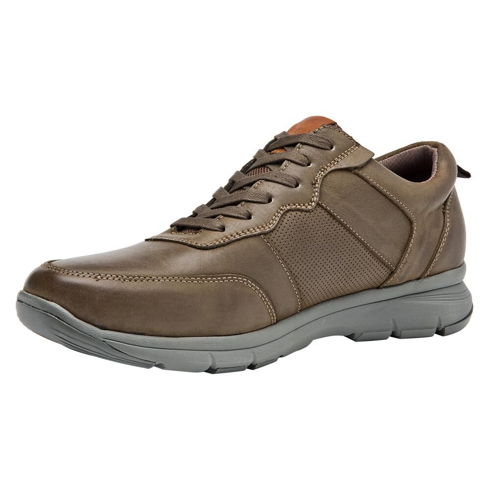 Zapato Casual Hombre Pluma Ll003 Taupe image number 2.0