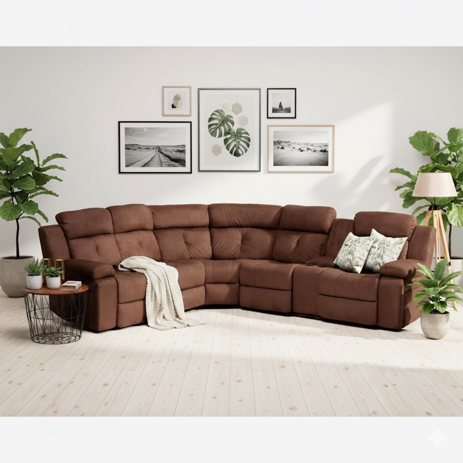 Sof&aacute; Seccional Moderno Living Arizona Caf&eacute; 8081chc image number 0.0