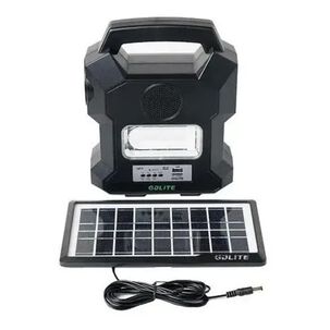 Linterna Kit Solar Port&aacute;til Camping Gdlite Mp3 Usb Gd-1000a Linterna