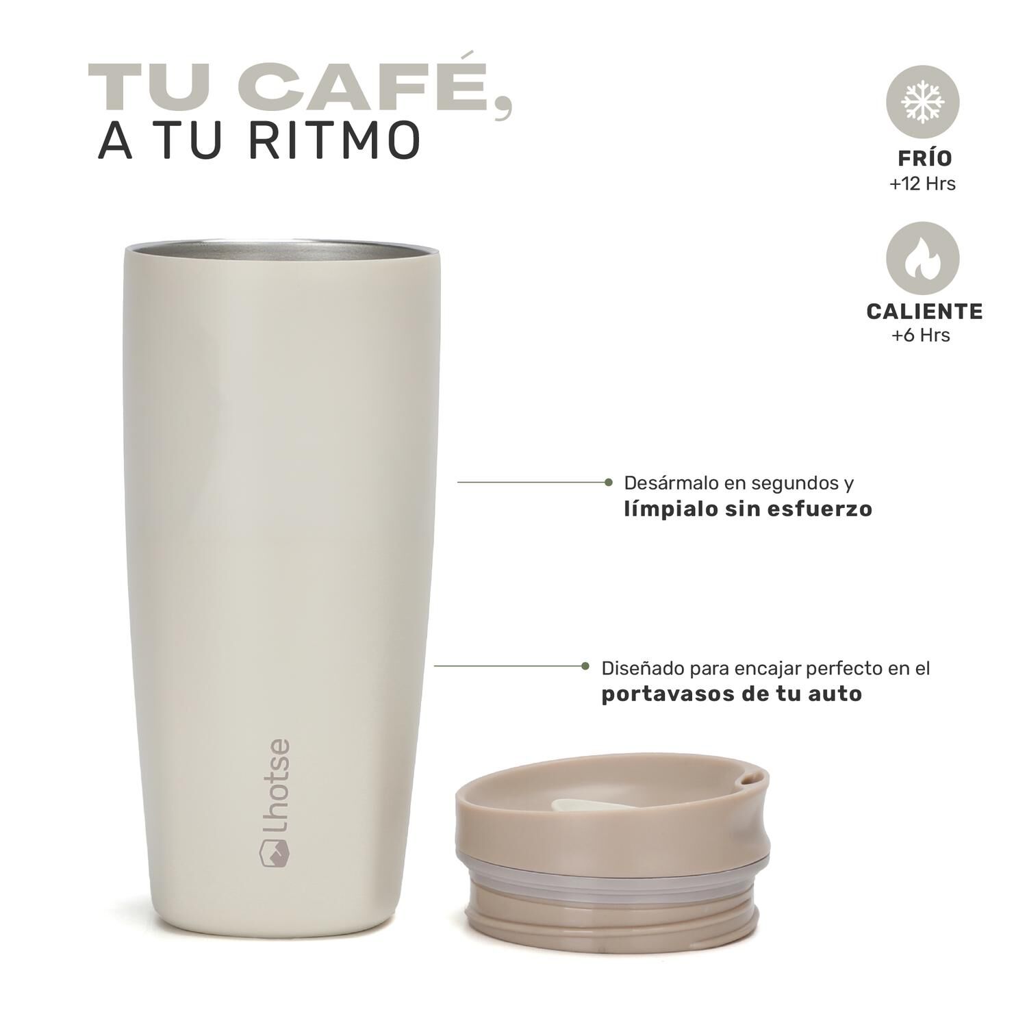 Vaso Mug T&eacute;rmico Agua Caf&eacute; Acero Inox Termicup 590 Ml Lhotse image number 4.0