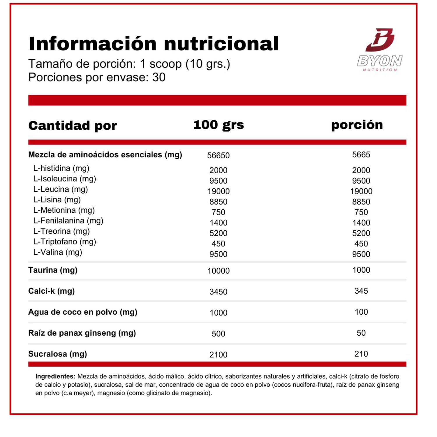 Eaa + Hidrataci&oacute;n 30 Servicios Amino&aacute;cidos - Fruit Punch image number 2.0