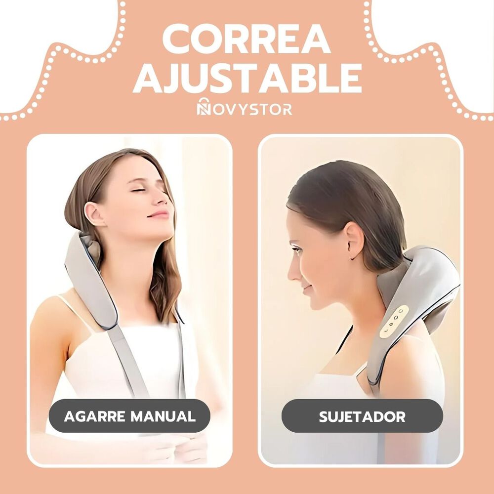 Masajeador Inal&aacute;mbrico Para Cuello Y Cervical Con Calor image number 3.0