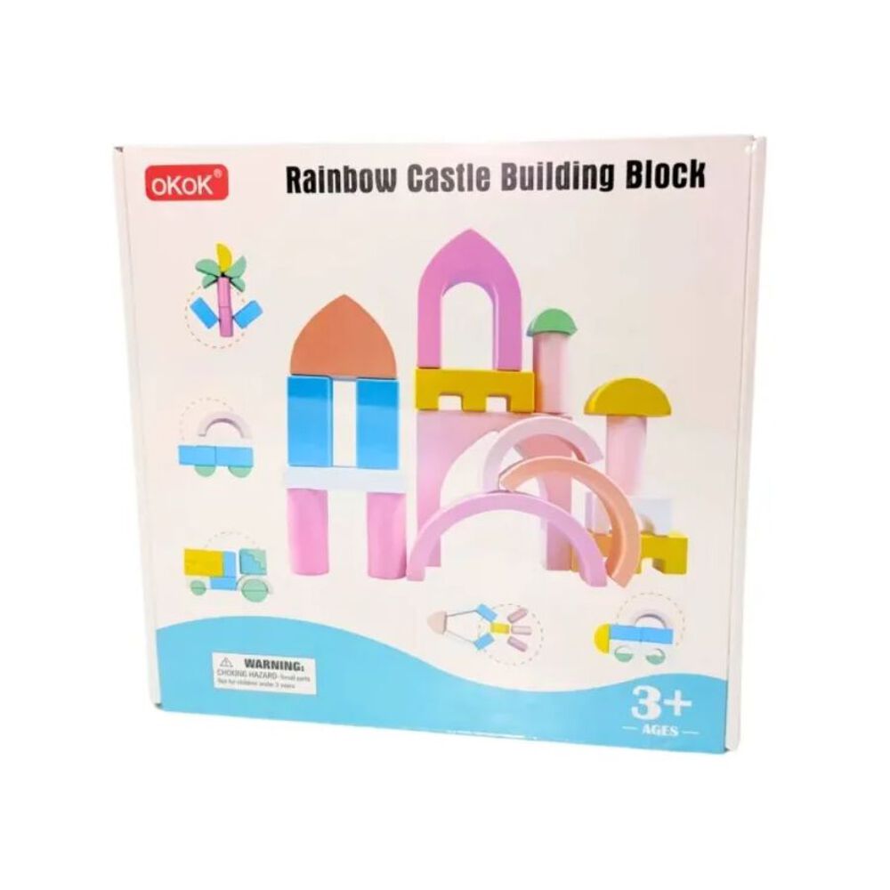 Figuras Armables De Madera Bloque De Castillo image number 5.0