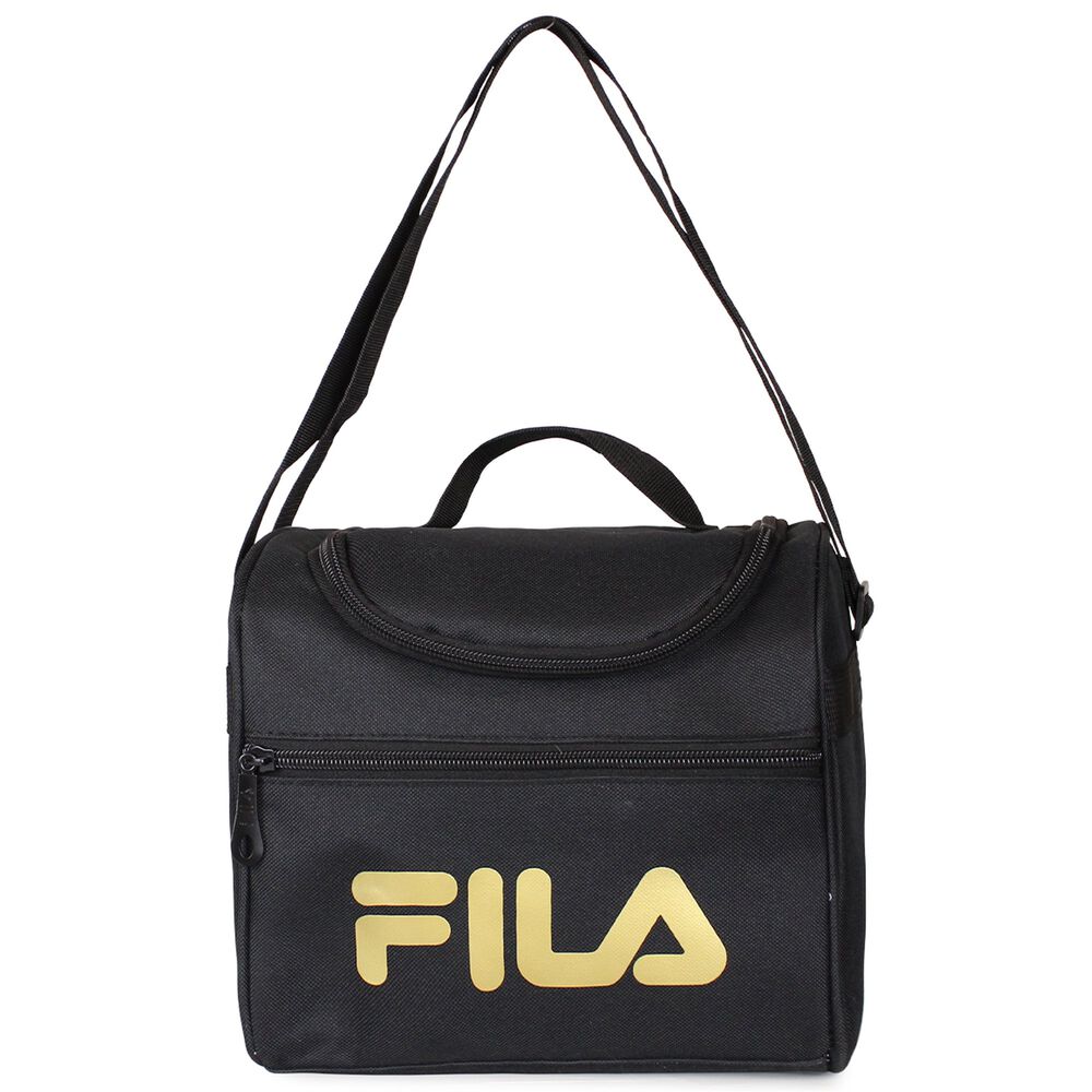 Set Fila Mochila 16lts Urbanix + Lonchera T&eacute;rmica + Estuche Spark Negro-gold image number 4.0