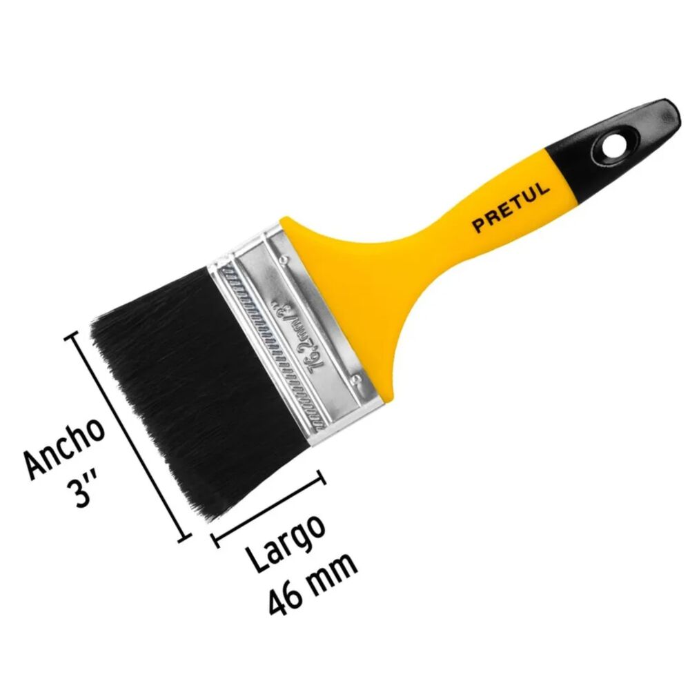 Brocha Para Pintar Ultraresistente 3(7cm) Pretul (truper) image number 1.0
