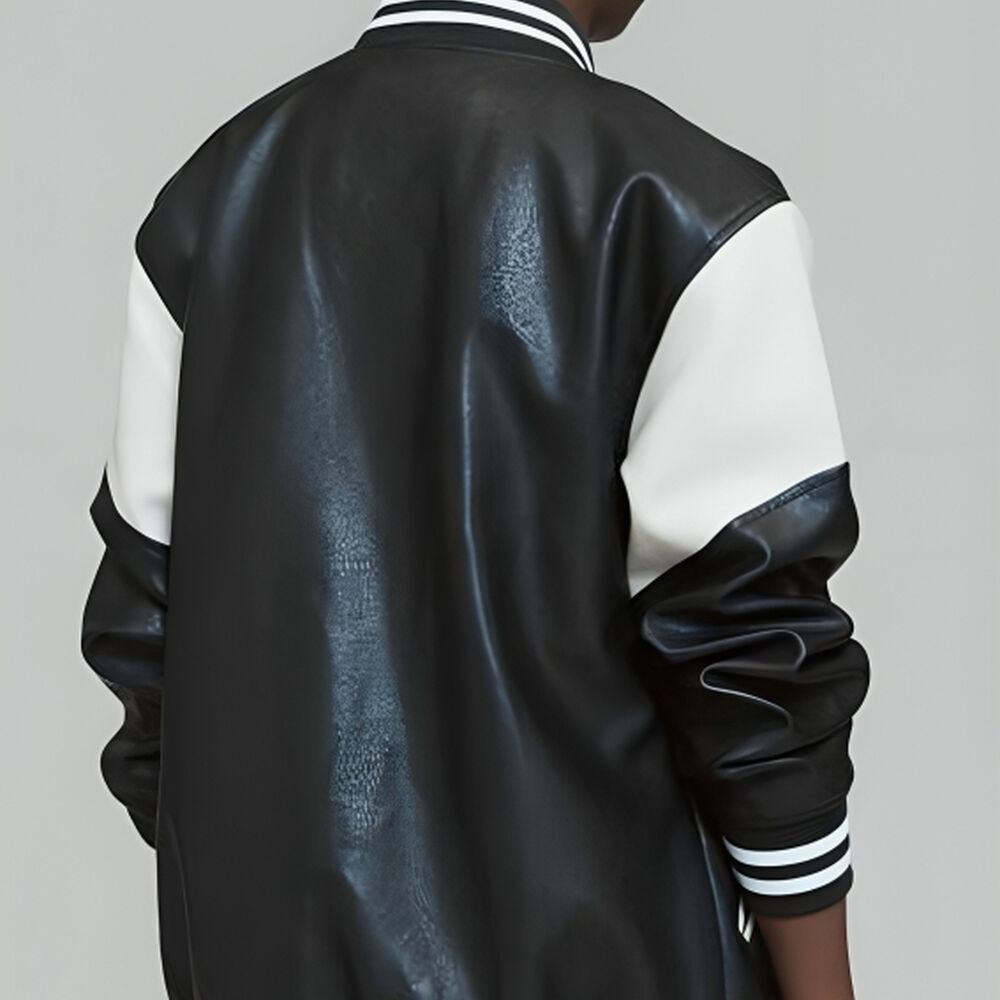 Chaqueta Universitaria Ecocuero Para Ni&ntilde;os image number 2.0