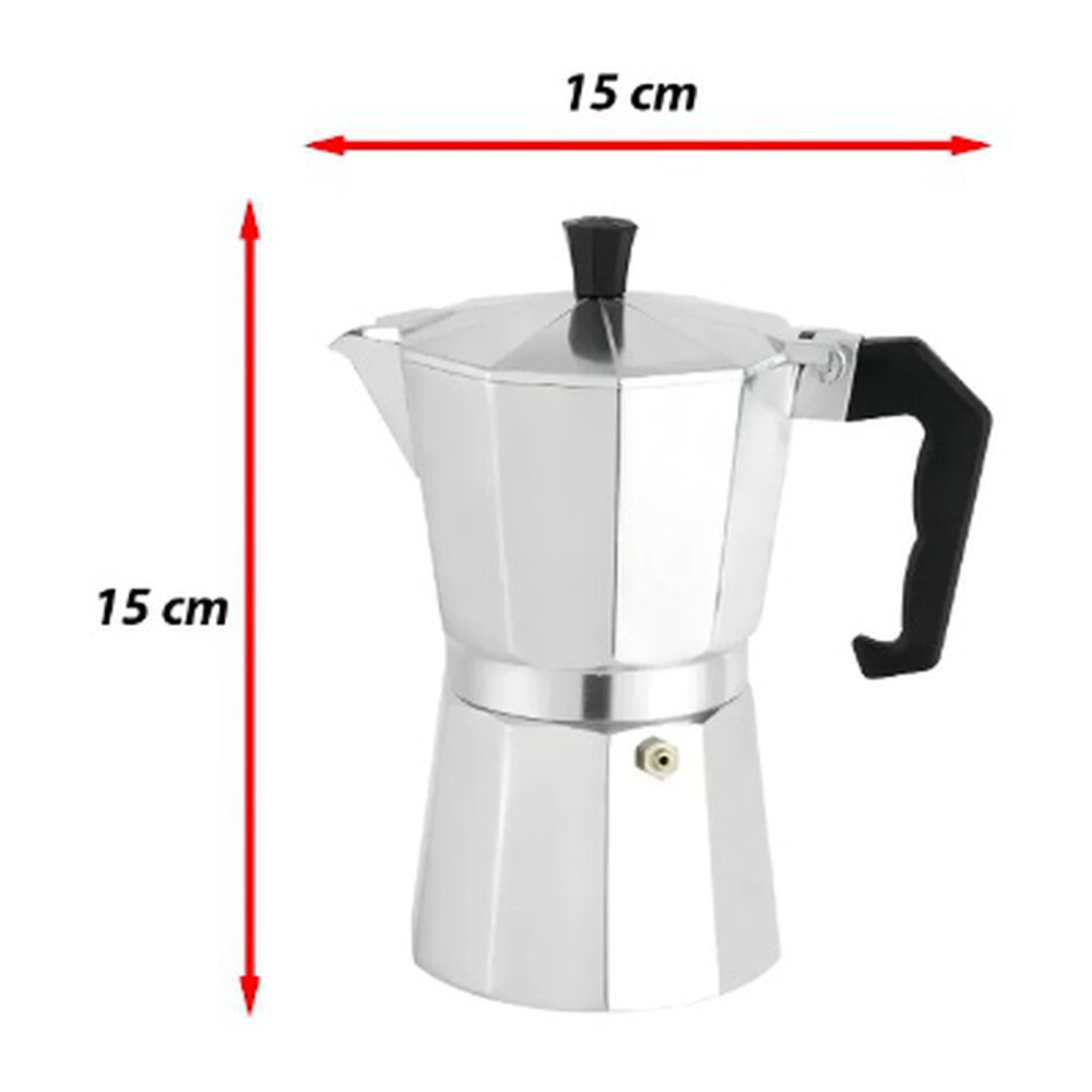 Cafetera Italiana Para 3 Tazas Aluminio image number 3.0