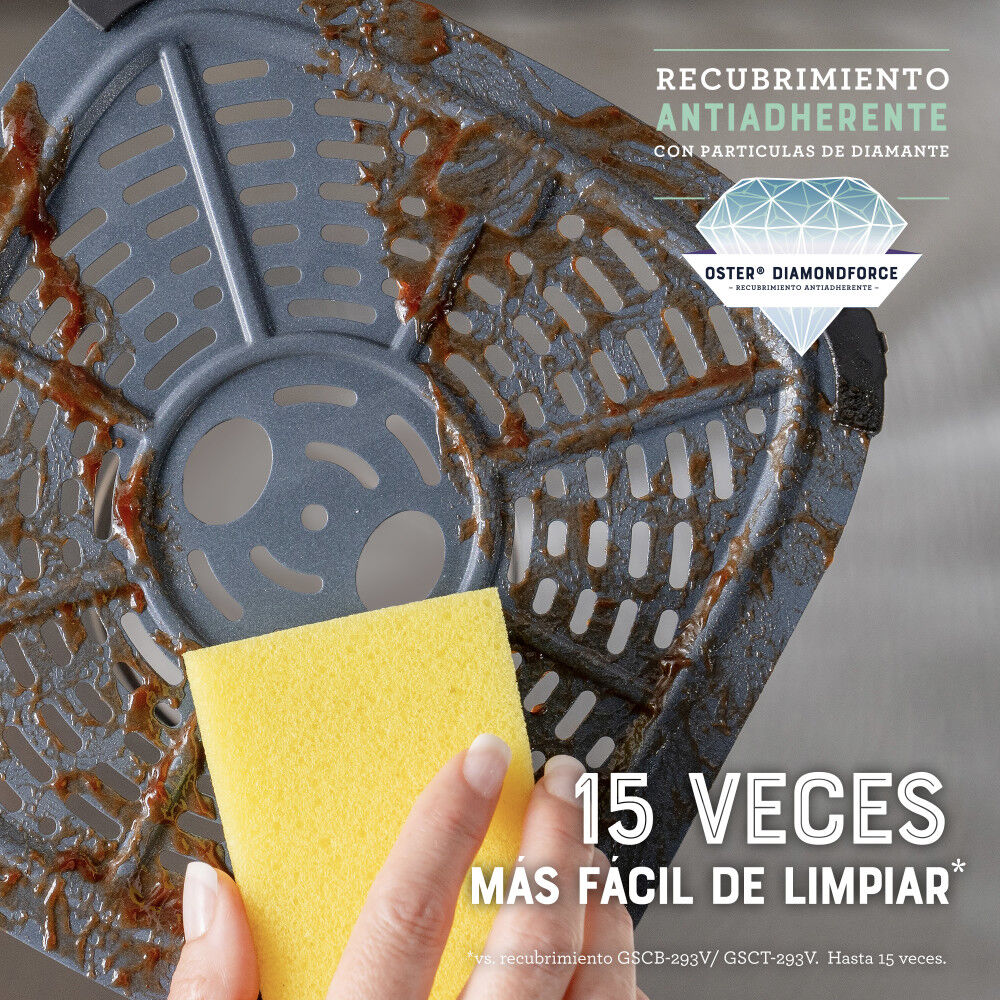Freidora De Aire Digital 4l Oster 10 Programas Ckstaf40wddf image number 4.0